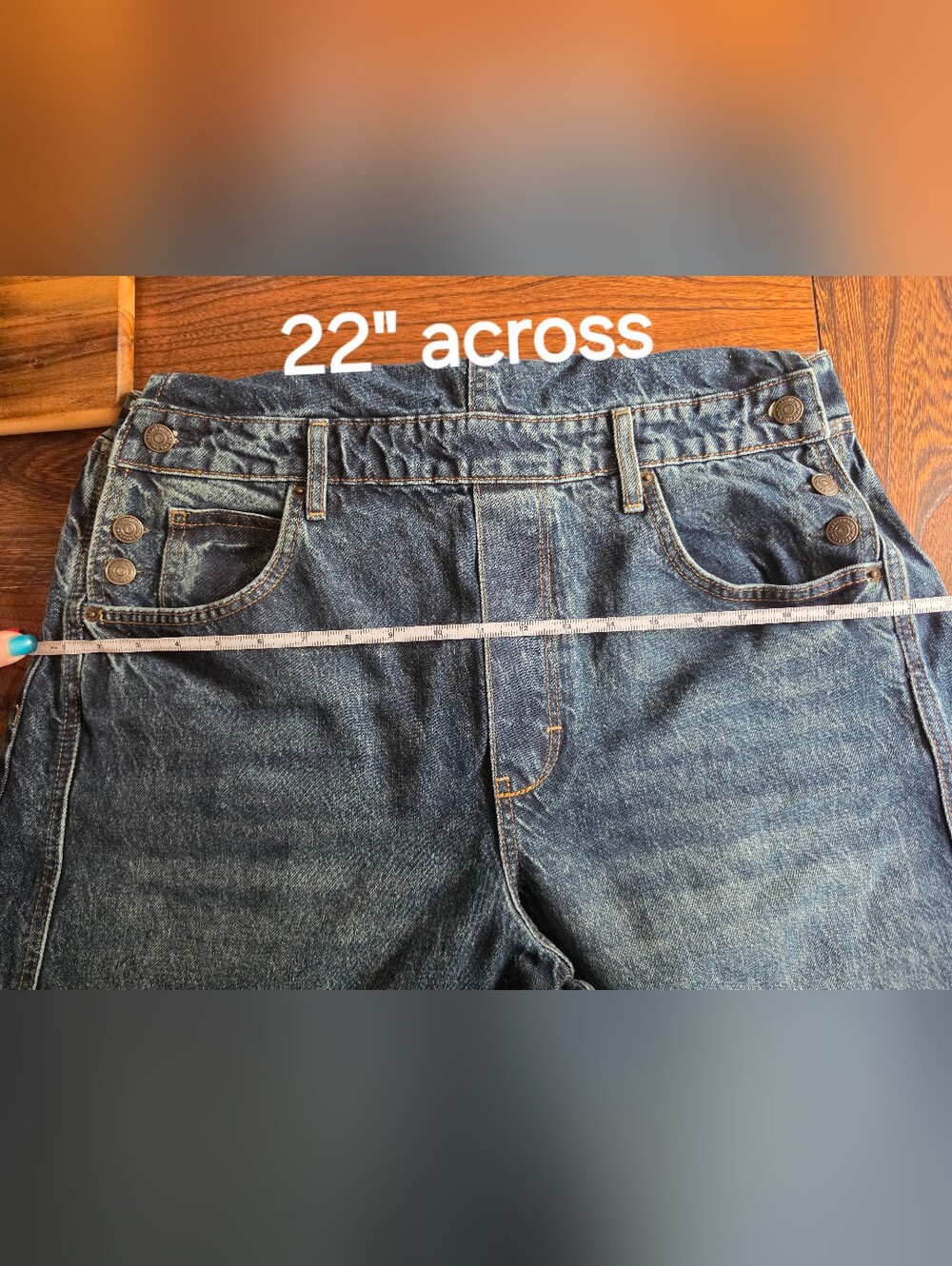 NWOT We The Free Good Luck Barrel Overalls~ Deep End - Picture 12 of 13